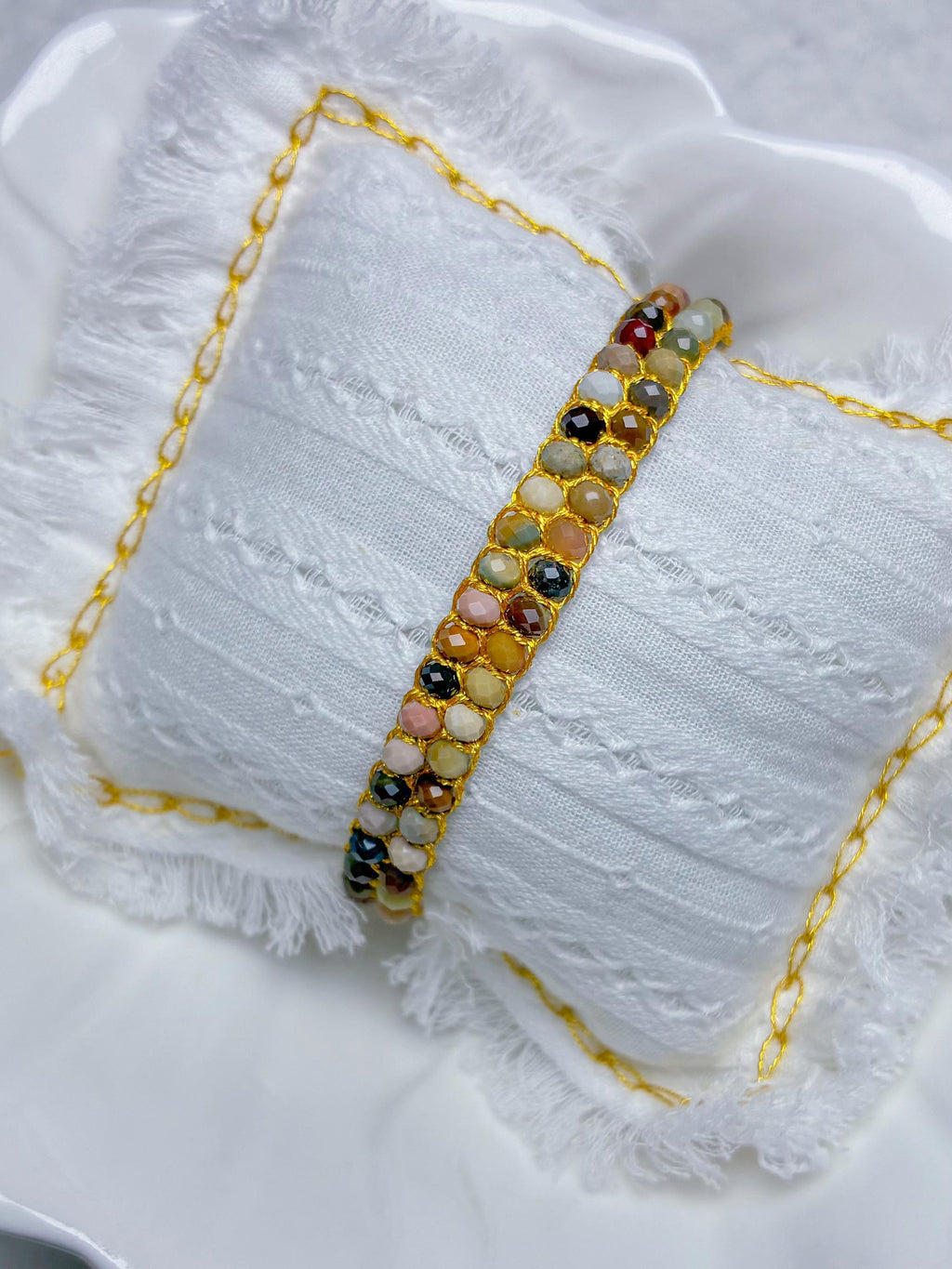 3-in-1 Advanced Double-Layer Alashan Agate Bracelet Gift Set — Hand-Woven Natural Alashan Agate Double-Strand Bracelet + Mystery DIY Kit & Video Tutorial