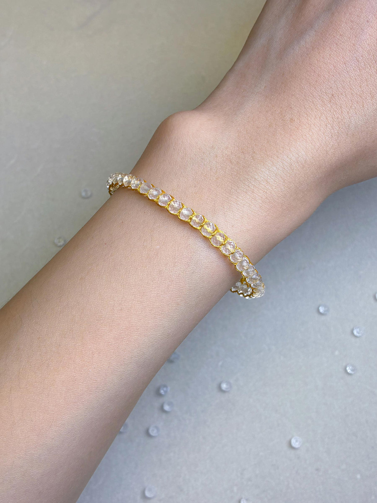 3-in-1 Artisan Clear Quartz Bracelet Gift Set — Hand-Woven Natural Clear Quartz Bracelet + Mystery DIY Kit & Video Tutorial