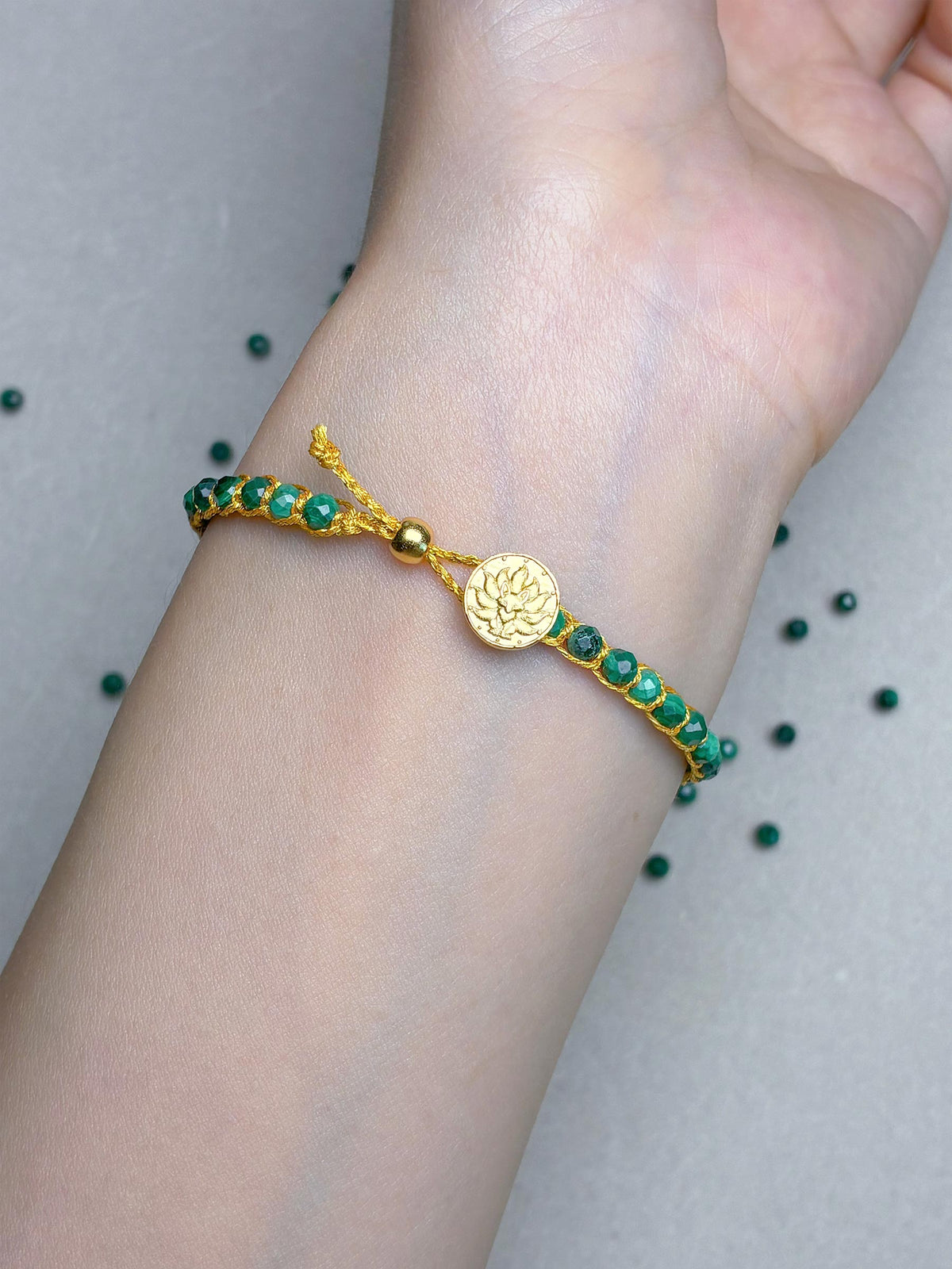 3-in-1 Artisan Malachite Bracelet Gift Set — Hand-Woven Natural Malachite Bracelet + Mystery DIY Kit & Video Tutorial