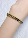 3-in-1 Advanced Double-Layer Black Spinel Bracelet Set — Hand-Woven Natural Black Spinel Double-Strand Bracelet + Mystery DIY Kit & Video Tutorial