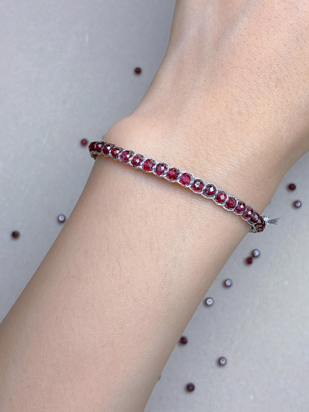 3-in-1 Artisan Garnet Bracelet Gift Set — Hand-Woven Natural Garnet Bracelet + Mystery DIY Kit & Video Tutorial