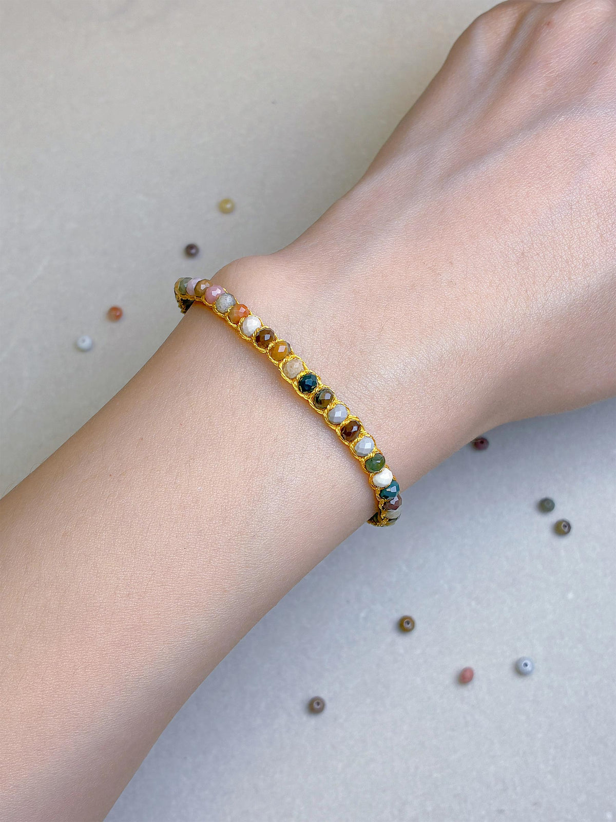 3-in-1 Artisan Alashan Agate Bracelet Gift Set — Hand-Woven Natural Alashan Agate Bracelet + Mystery DIY Kit & Video Tutorial