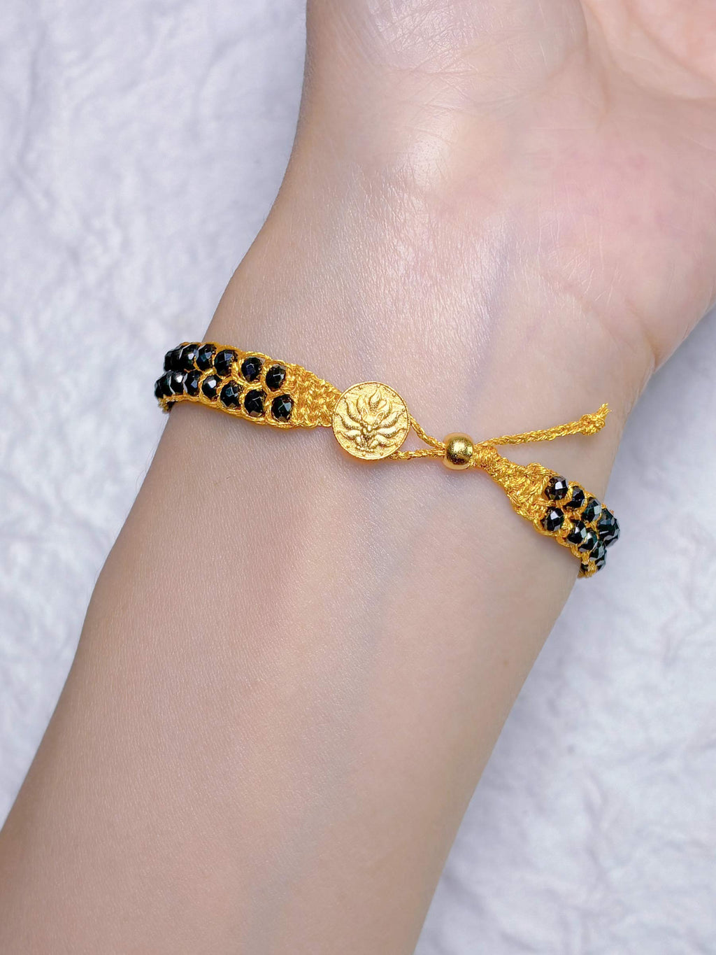 3-in-1 Advanced Double-Layer Black Spinel Bracelet Set — Hand-Woven Natural Black Spinel Double-Strand Bracelet + Mystery DIY Kit & Video Tutorial