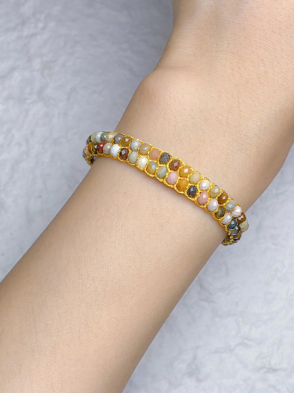 3-in-1 Advanced Double-Layer Alashan Agate Bracelet Gift Set — Hand-Woven Natural Alashan Agate Double-Strand Bracelet + Mystery DIY Kit & Video Tutorial