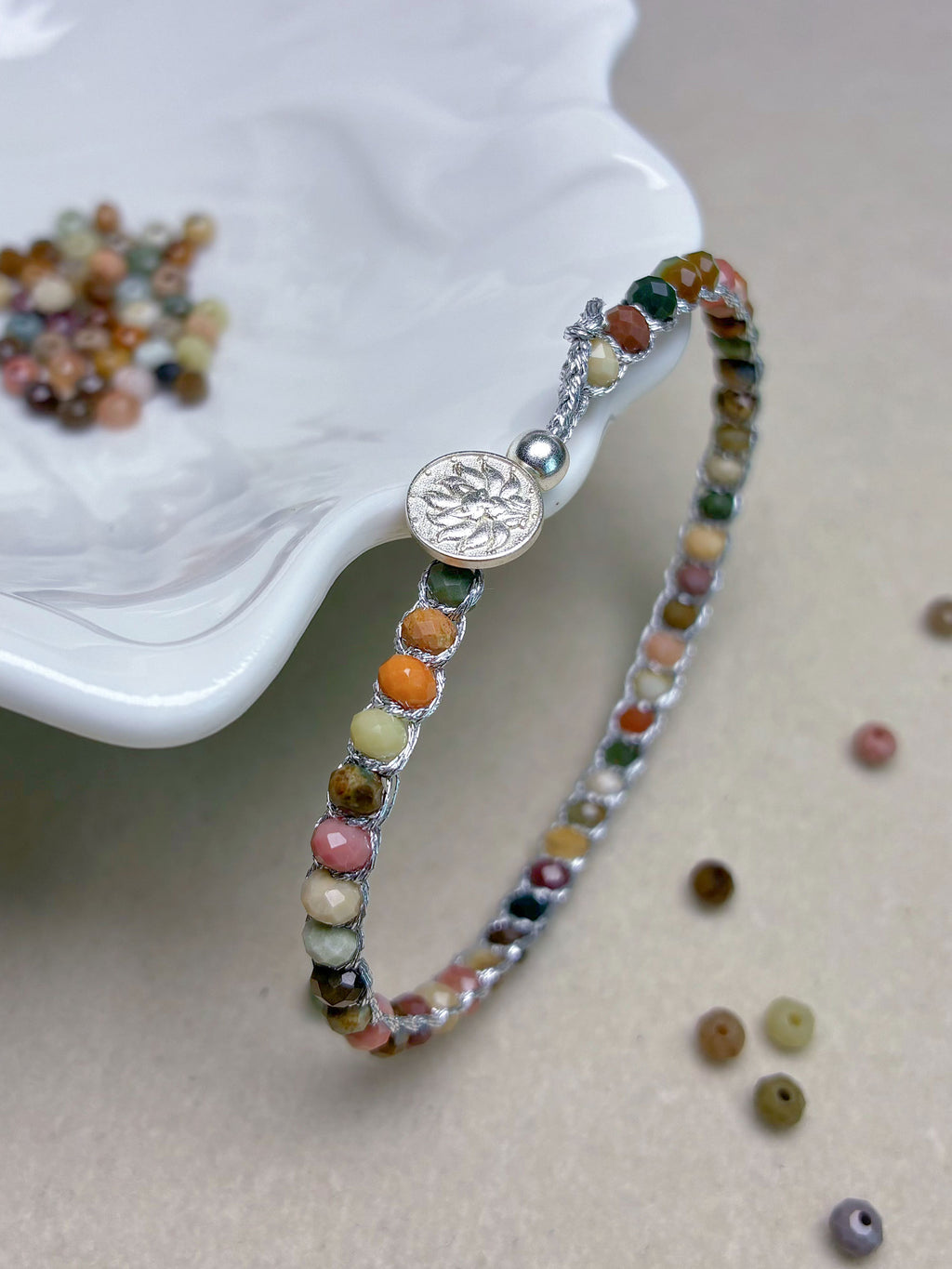 3-in-1 Artisan Alashan Agate Bracelet Gift Set — Hand-Woven Natural Alashan Agate Bracelet + Mystery DIY Kit & Video Tutorial