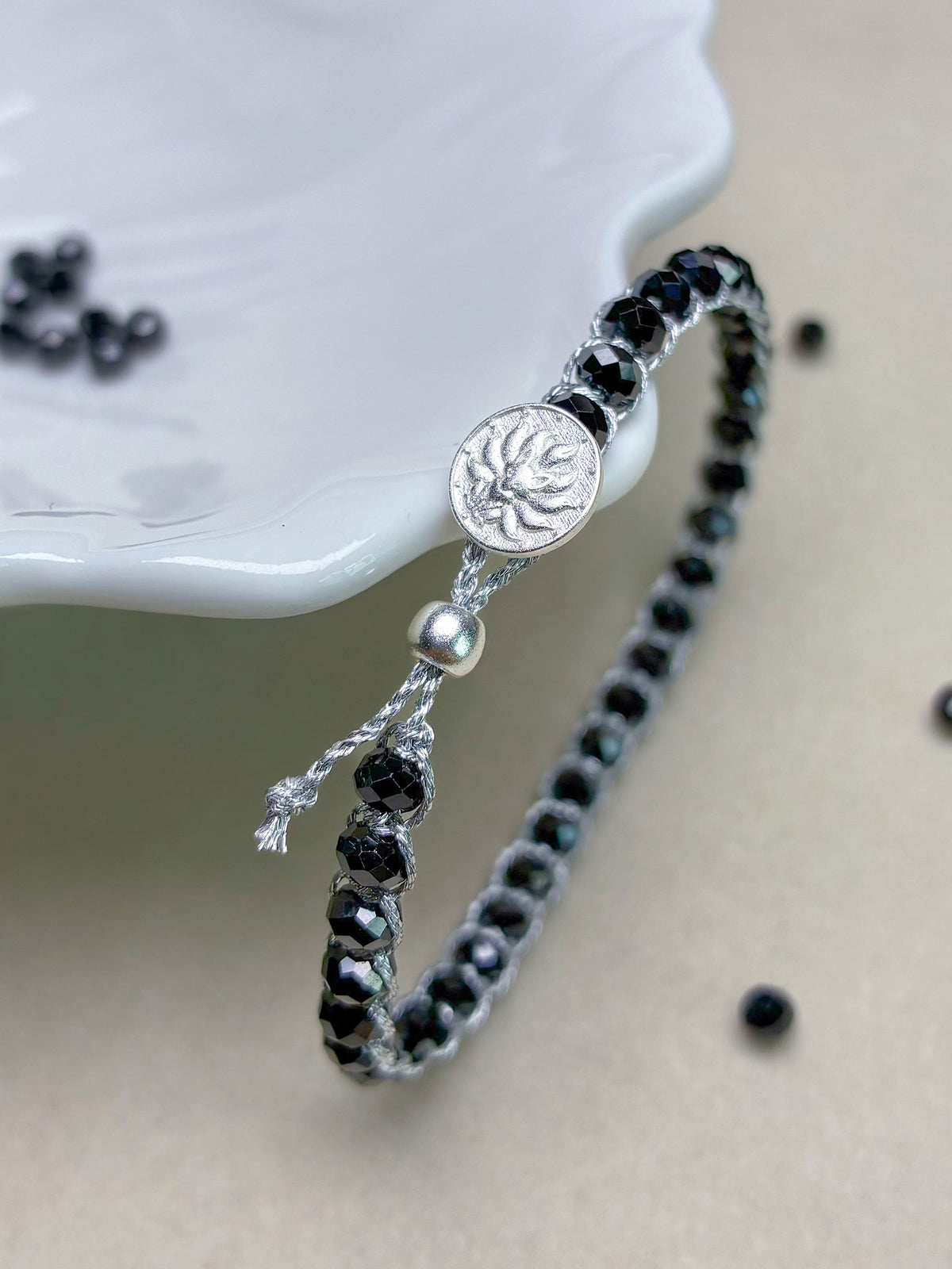 3-in-1 Artisan Black Spinel Bracelet Gift Set — Hand-Woven Natural Black Spinel Bracelet + Mystery DIY Kit & Video Tutorial