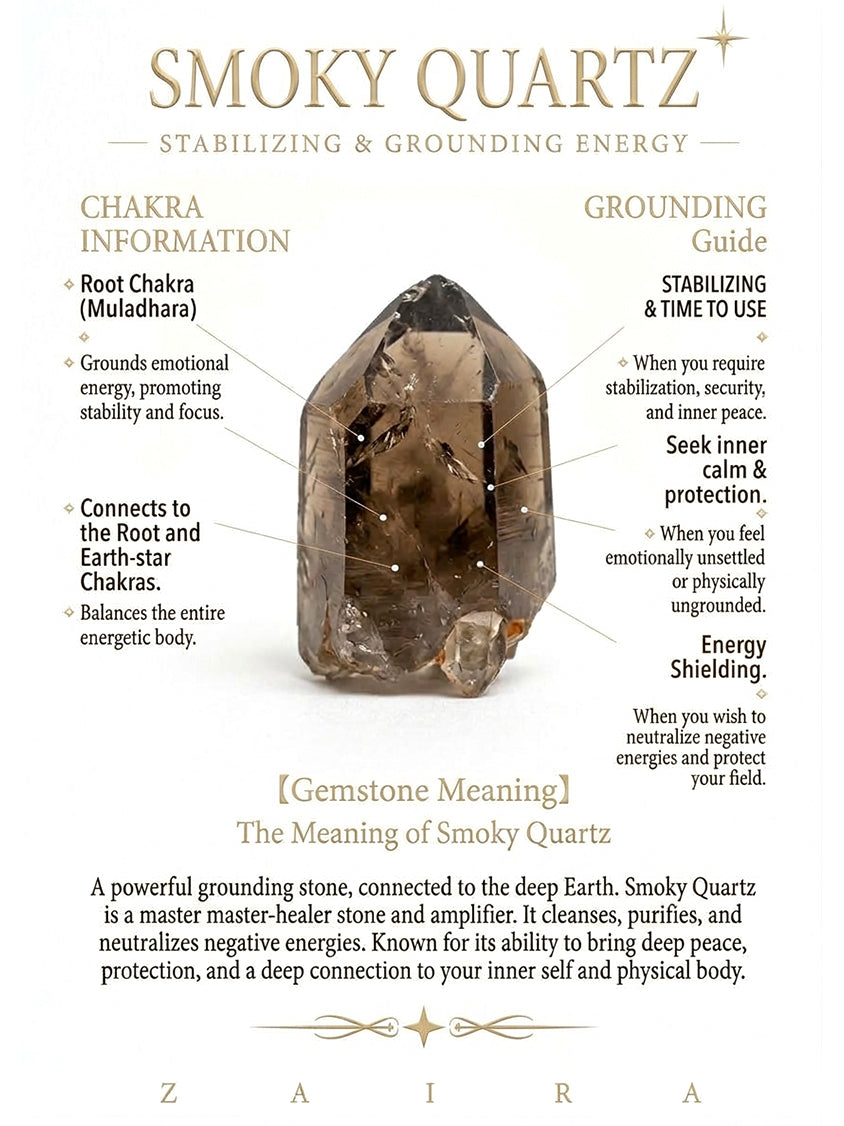 "Basking in Light" Hand-Woven Natural Smoky Quartz Bracelet with Silver Thread — Delicately Shimmering, Skin-Brightening Niche Jewelry